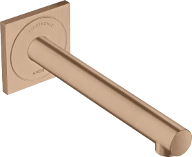 Hansgrohe Axor Uno Elektronik-Waschtischmischer Unterputz für Wandmontage mit Auslauf 221mm brushed red gold
