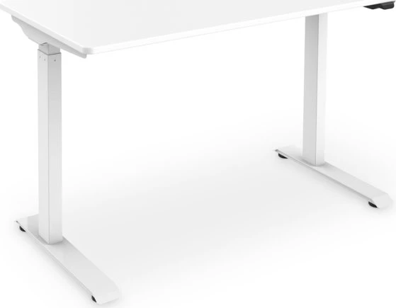 Digitus elektrisch höhenverstellbarer Sitz-Steh-Schreibtisch 120x60cm weiß/weiß
