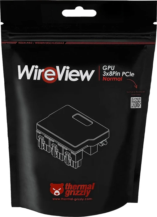 Thermal Grizzly WireView GPU Normal, 180°, 3x 8-Pin PCIe