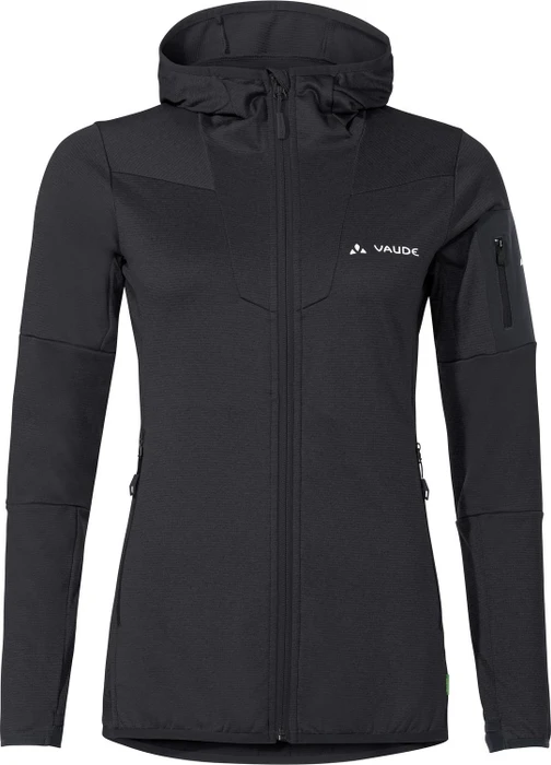 Vaude Monviso Fleece Hooded Funktionsjacke schwarz (Damen)