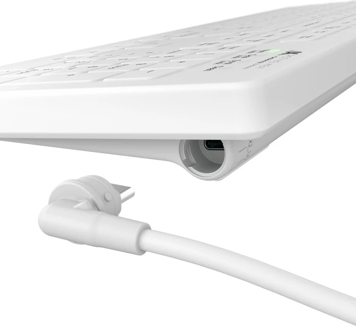 Contour Design AK-C8112F Medical Keyboard, weiß, USB, US