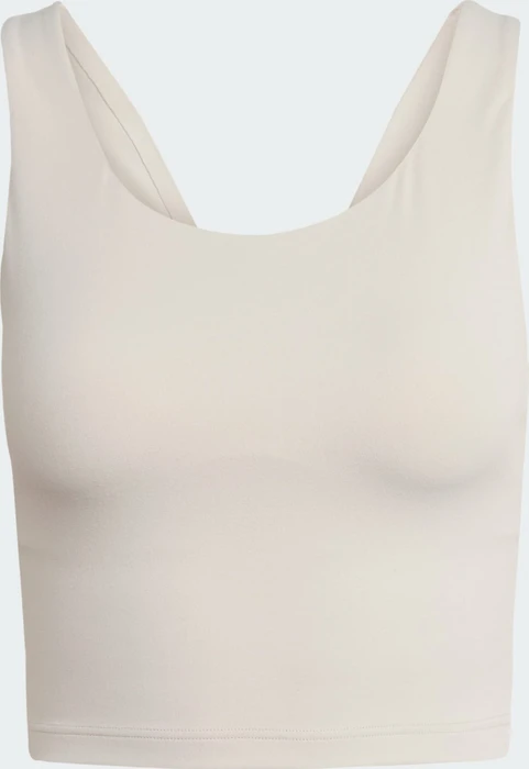 adidas All Me Medium-Support Bra Tanktop Sport-BH beige (Damen)