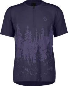 Scott Trail Flow Zip Trikot kurzarm cyber purple (Herren)