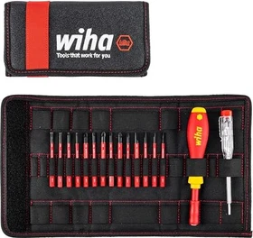 Wiha SoftFinish electric slimVario 2831 T16 Starterset Bitset inkl. Tasche, 16-tlg.