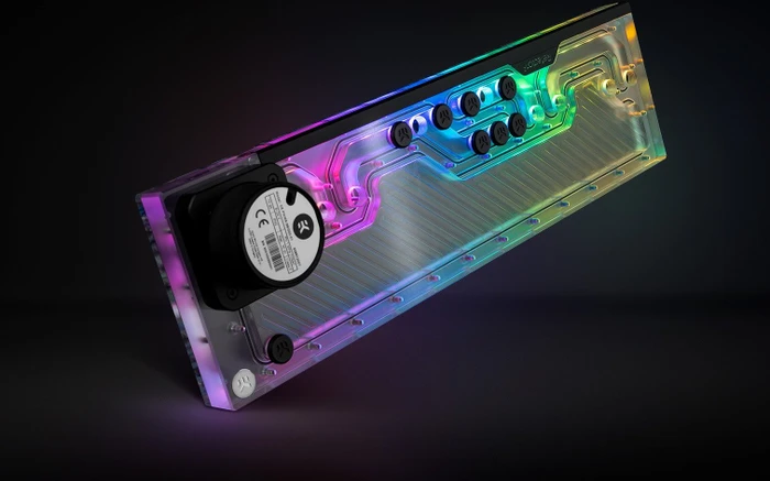 EK Water Blocks Quantum Line EK-Quantum Reflection² 7000D D5 PWM D-RGB, Verteilerplatte mit Pumpe, Acryl
