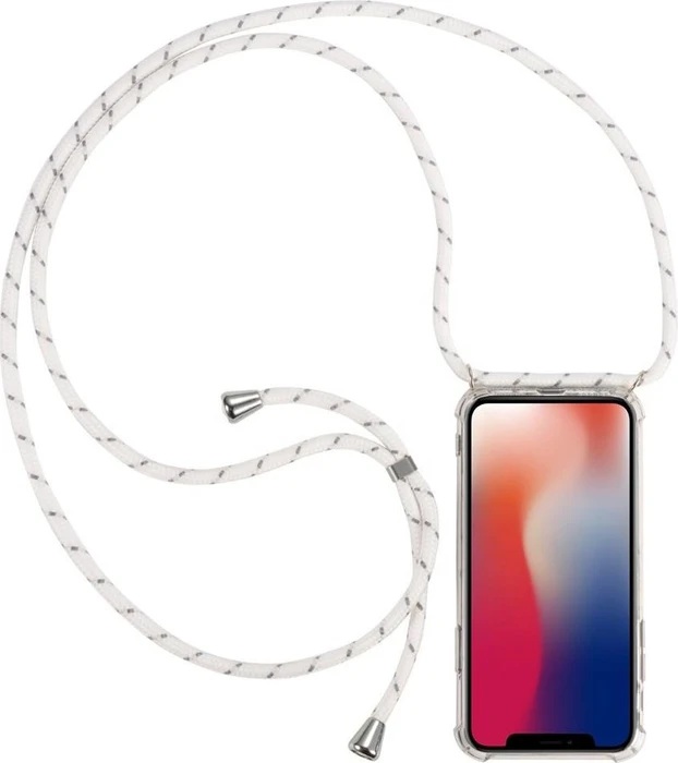 Cyoo Necklace Case + Handykette für Apple iPhone 12 Pro Max weiß