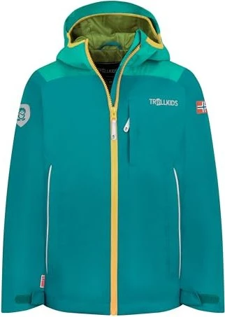 Trollkids Bergen Funktionsjacke lagoon green (Junior)