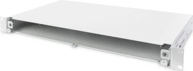 Digitus LWL/Glasfaser Spleißbox, Schnellverschluss, ausziehbar, 1HE, grau