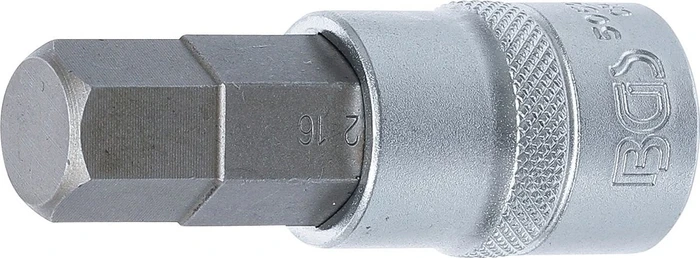 BGS technic Innensechskant Steckschlüssel 1/2", 16x70mm