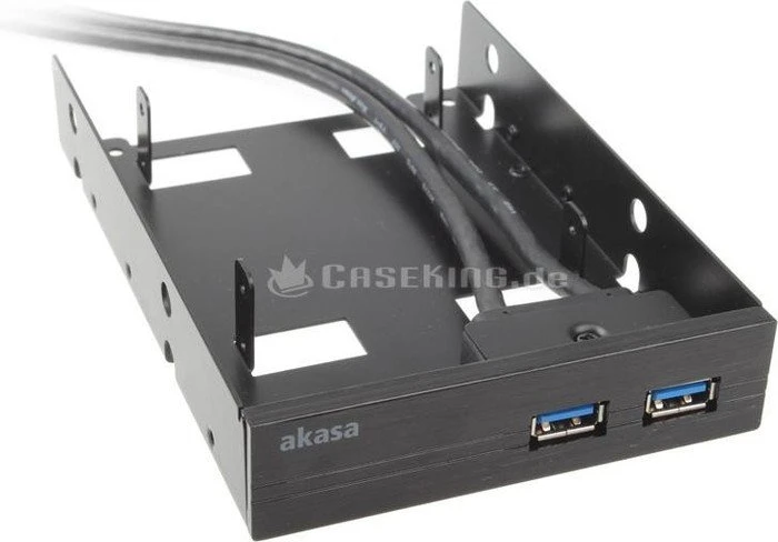 Akasa 3.5" Multifunktionspanel mit SSD/HDD Adapter, USB 3.0