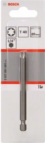 Bosch Professional Extra Hart Torx Bit 1/4", T40x89mm, 1 Stück