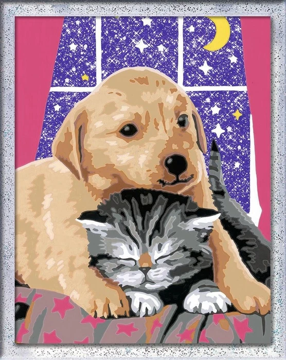 Ravensburger Malen nach Zahlen Flauschige Freunde