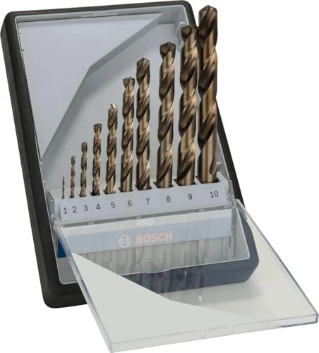 Bosch Professional Robust Line HSS-Co Spiralbohrer-Sortiment, 10-tlg.