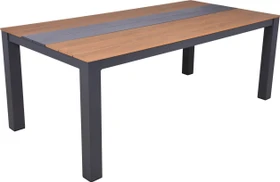 Garden Pleasure Silea Gartentisch 200x100cm braun