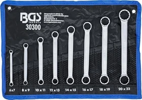 BGS technic Schraubenschlüsselsatz inkl. Tasche, 8-tlg.