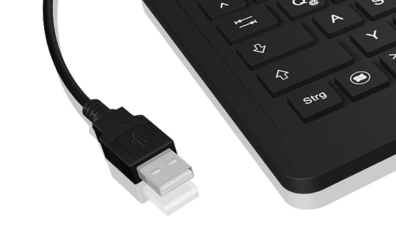 KeySonic KSK-6231 INEL, schwarz, USB, DE