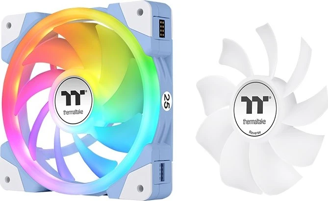 Thermaltake SWAFAN EX12 ARGB Sync TT Premium Edition Hydrangea Blue, blau/weiß, 120mm, 3er-Pack