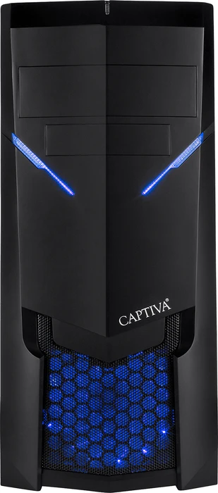 Captiva Advanced Gaming I54-780, Core i5-9400F, 8GB RAM, 240GB SSD, 1TB HDD, Radeon RX 5600 XT