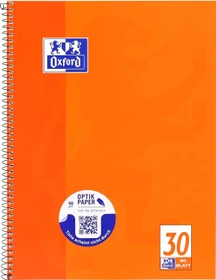 Oxford Schule Collegeblock, A4+, Lineatur 30, Softcover, orange, 80 Blatt