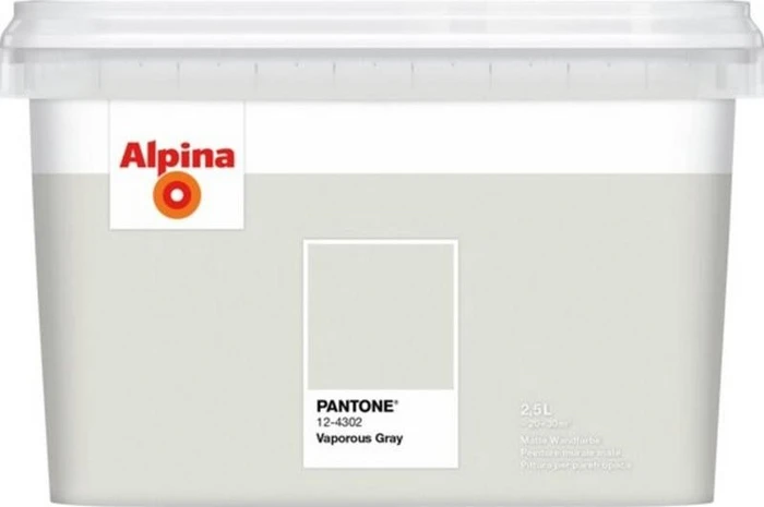 Alpina Farben Pantone Innenfarbe 12-4302 vaporous gray, 2.5l
