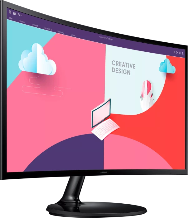 Samsung Essential Monitor S3 S36C (Standfuß rund), Standfuß rund, 24"