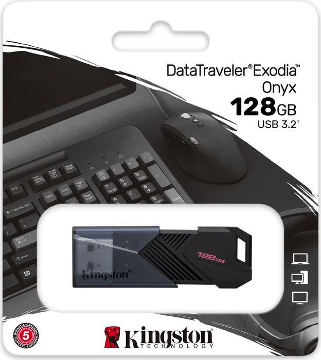 Kingston DataTraveler Exodia Onyx 128GB, USB-A, USB 3.2 Gen 1×1
