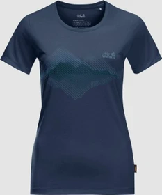 Jack Wolfskin Crosstrail Graphic Funktionsshirt kurzarm dark indigo (Damen)