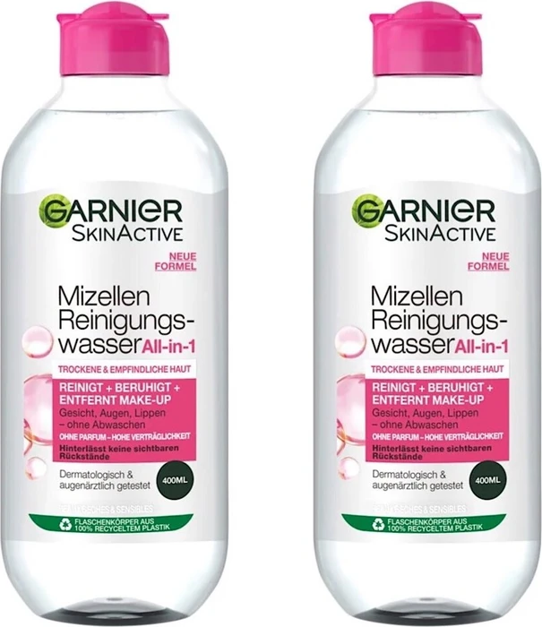 Garnier Mizellen Reinigungswasser für trockene & empfindliche Haut, 400ml