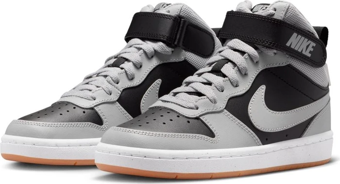 Nike Court Borough Mid 2 black/white/gum medium brown/light smoke grey (Junior)