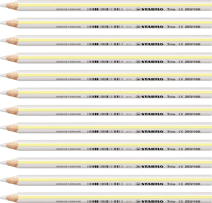 STABILO Trio thick Buntstift weiß, 12er-Pack