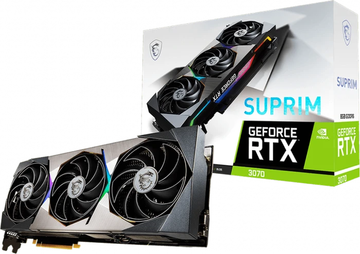 MSI GeForce RTX 3070 Suprim 8G, 8GB GDDR6, HDMI, 3x DP