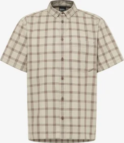Jack Wolfskin Planalto Hemd kurzarm check/cold coffee (Herren)