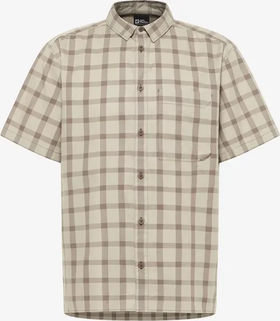Jack Wolfskin Planalto Hemd kurzarm check/cold coffee (Herren)