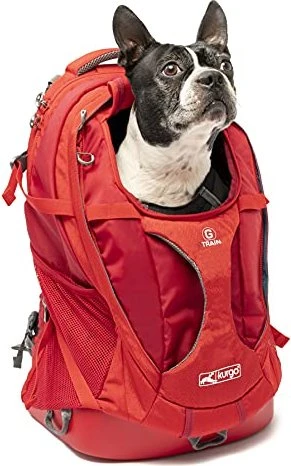 Kurgo G-Train Hunderucksack, Chili Rot