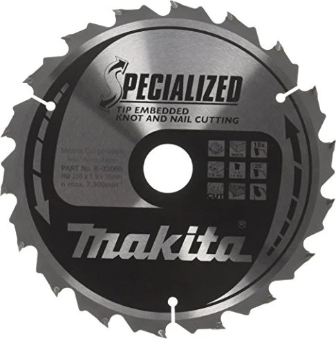 Makita Specialized Kreissägeblatt 18Z, 210x1.9x30mm, 1 Stück