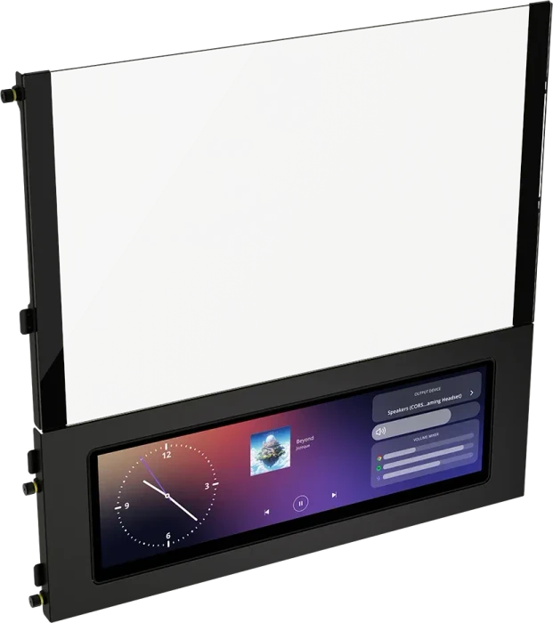 Corsair Frame 4000D LCD RS ARGB, schwarz, Glasfenster