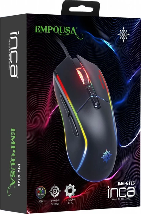 Inca IMG-GT16 RGB Gaming Mouse, USB