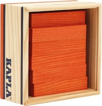 Kapla Quadrat Box orange, 40-tlg.