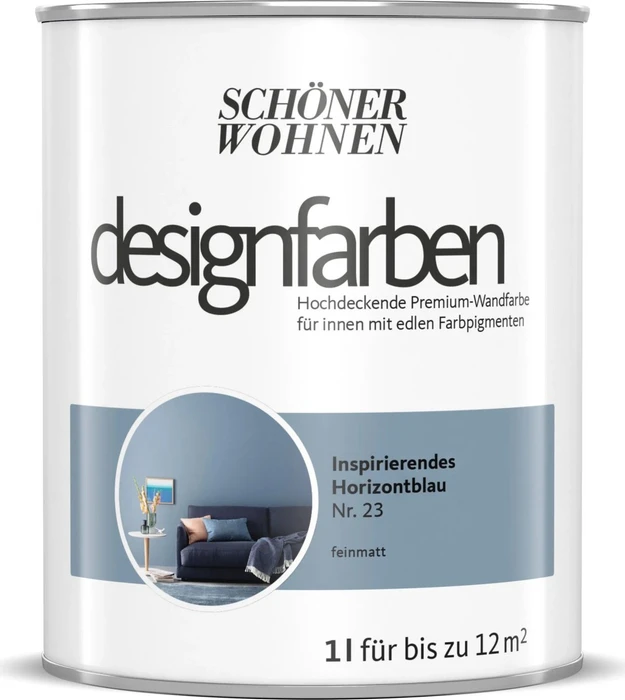 Schöner Wohnen Designfarben innen inspiriertes horizontblau, 1l