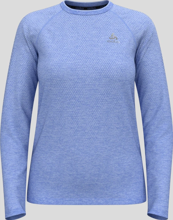 Odlo Essential Seamless Funktionsshirt langarm persian jewel melange (Damen)