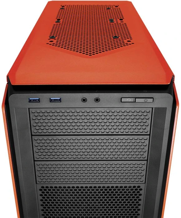 Corsair Graphite Series 230T orange, Acrylfenster