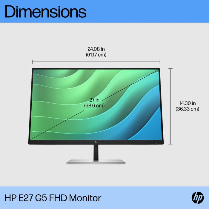 HP E27 G5, 3 Jahre Garantie, 27"
