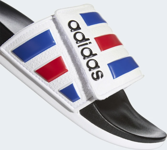 adidas Comfort Adjustable Adilette cloud white/royal blue/scarlet