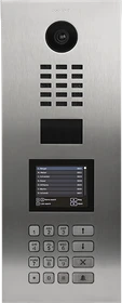 DoorBird D21DKV IP Video Türstation für Mehrfamilienhäuser/Gebäudekomplexe, Keypad Modul, Display Modul, Edelstahl V4A, gebürstet