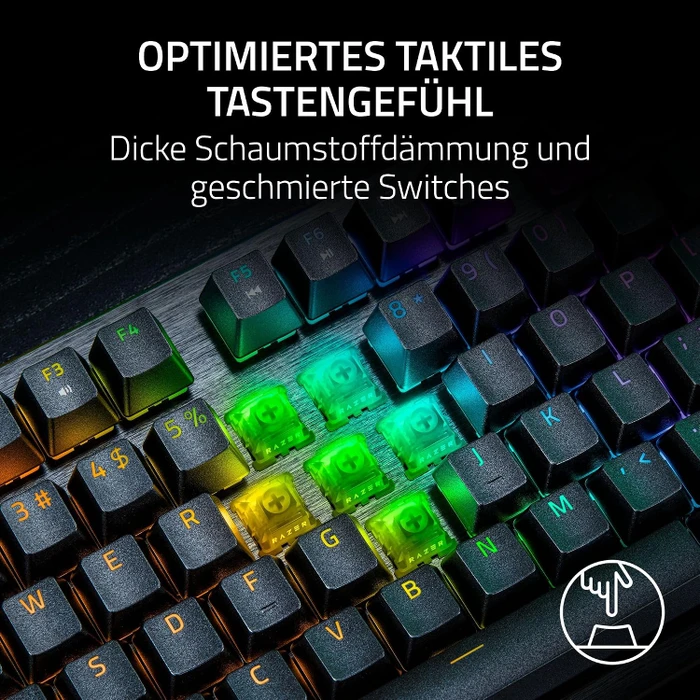 Razer Huntsman V3 HE Magnetic Tenkeyless 8KHz, schwarz, LEDs RGB, Hall Effect Magnetic, USB, DE