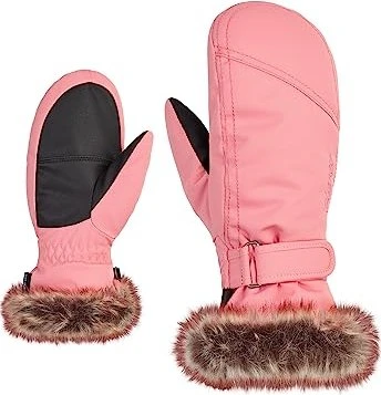 Ziener LED Mitten Skihandschuhe pink vanilla stru (Junior)