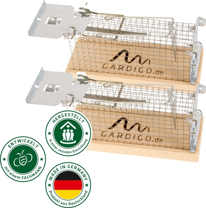 Gardigo Käfig Lebend-Mausefalle, 2 Stück
