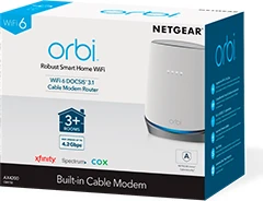 Netgear Orbi Wi-Fi 6 DOCSIS 3.1 CBR750, Router, AX4200