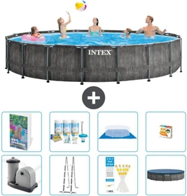 Intex Prism Greywood Frame Pool Set rund 549x122cm