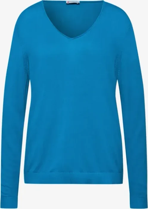 Street One V-Neck Pullover polaris blue (Damen)